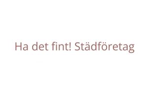Ha det fint! Städföretag